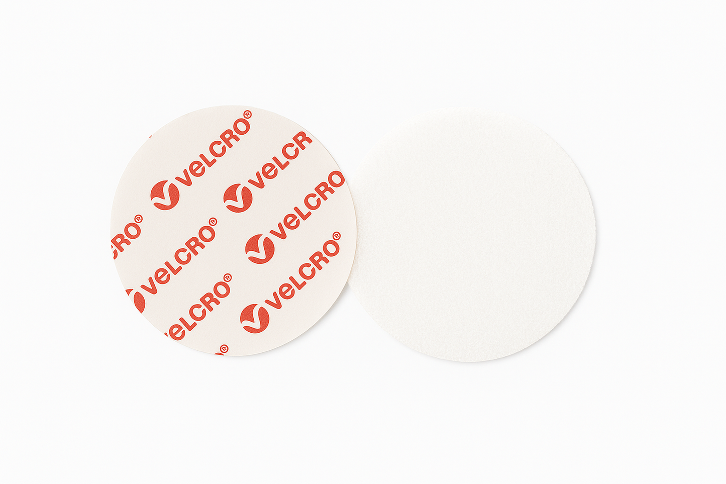 VELCRO® Self Adhesive Sticky Pads & Hook & Loop Discs Size 110mm -145mm in White