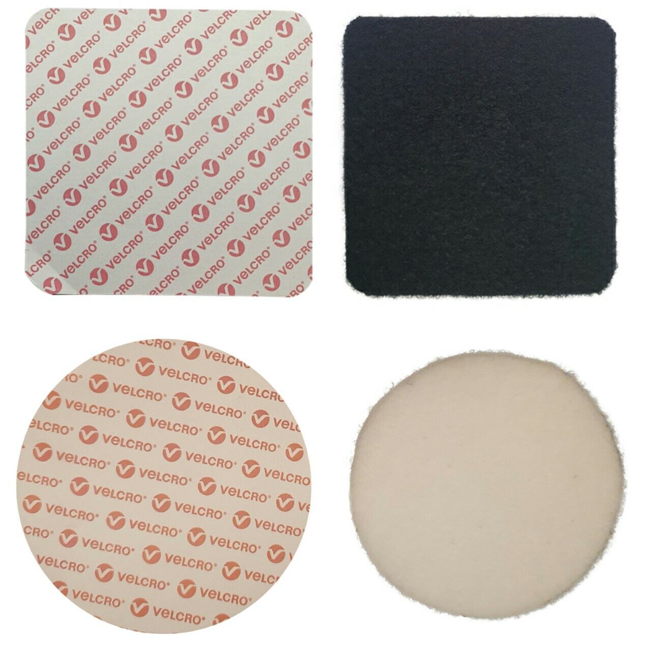 Adhesive Round Discs Hook & Loop