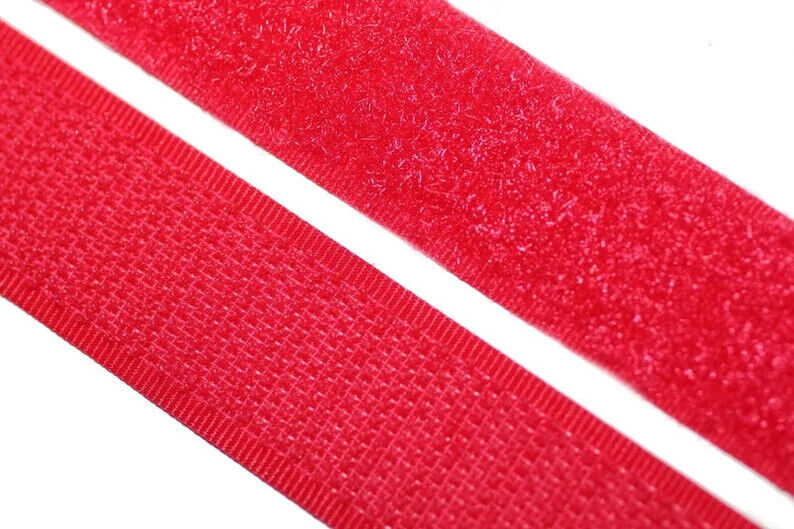 Red Velcro Tape Sew On