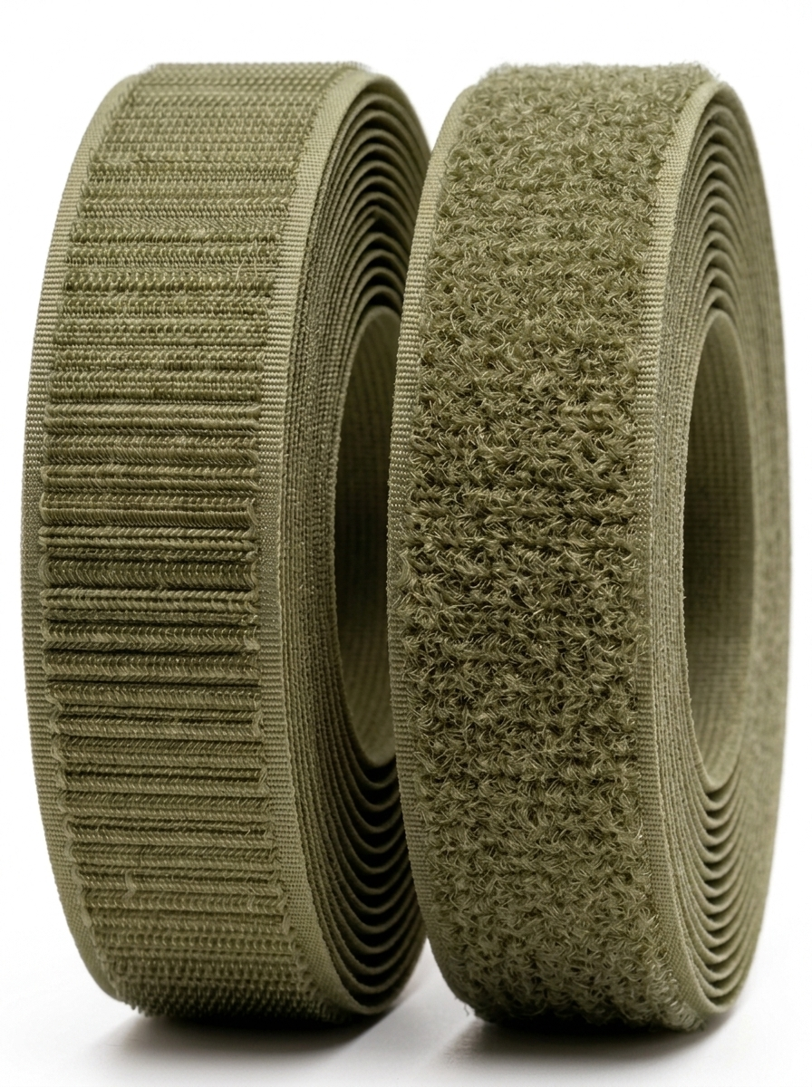 Genuine VELCRO® Brand Olive Green Sew-On Hook & Loop Tape