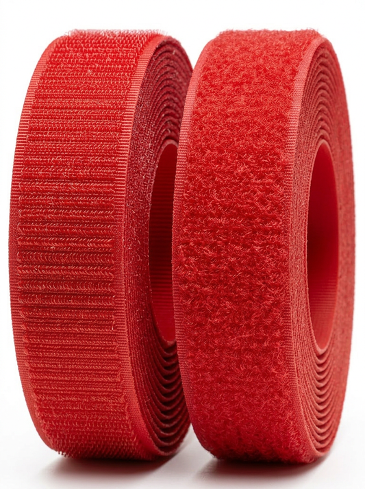 Genuine VELCRO® Brand Red Sew-On Hook & Loop Tape