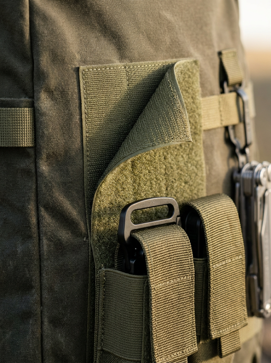 VELCRO® Brand olive green sew-on hook and loop tape, sewn by hand or machine