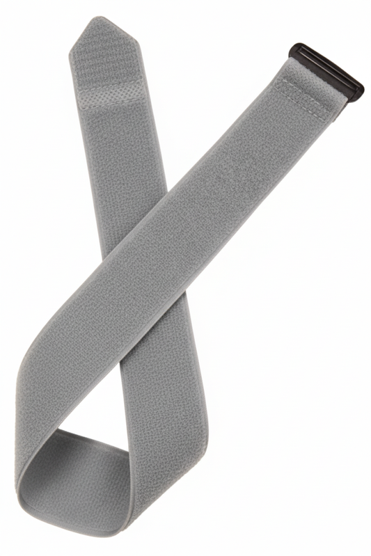 VELCRO® Brand Hook and Loop Strapping with Buckle – Light Grey